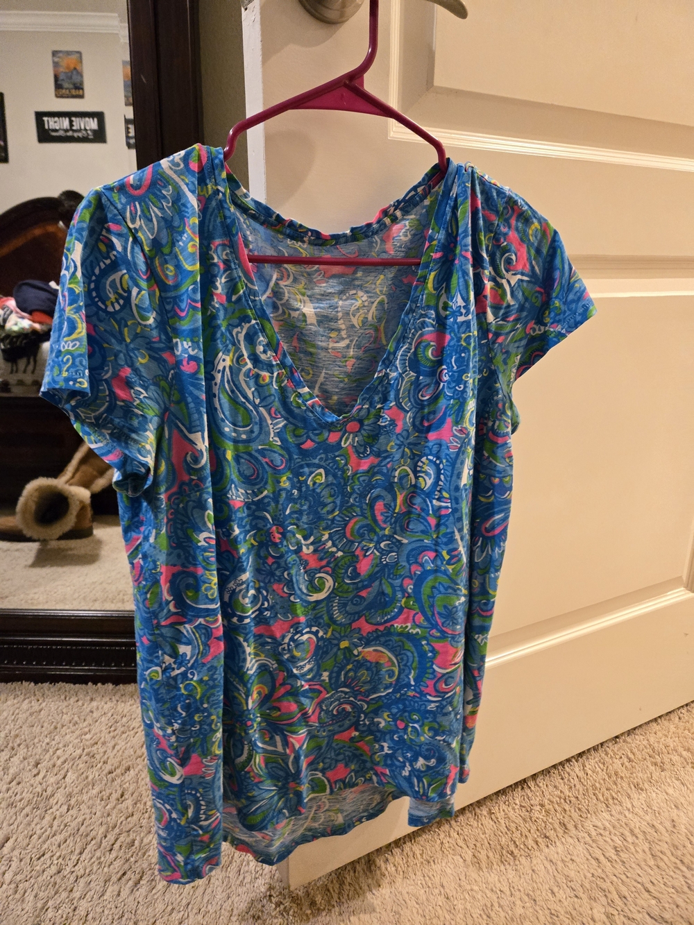 Large Women's Lilly Pulitzer Blueprint Top
